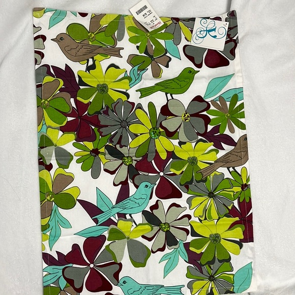 NWT Kitchen Towel Peking Handicraft Bird Floral 18 x 25” - Picture 2 of 3